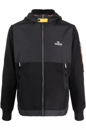 Parajumpers Logo-patch zip-up hoodie