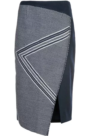 Voz Asymmetric pattern skirt