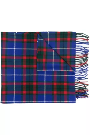 Marni Check-pattern knitted scarf