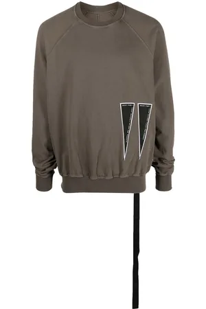 Rick Owens Triangle-patch crew-neck sweatshirt