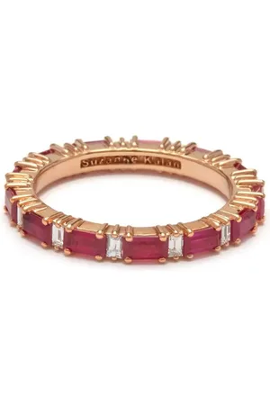 Suzanne Kalan 18kt rose gold ruby eternity ring