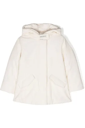 Woolrich Concealed-front hooded coat