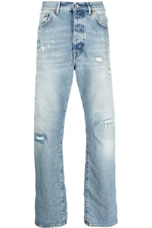 Purple Brand Distressed straight-leg jeans