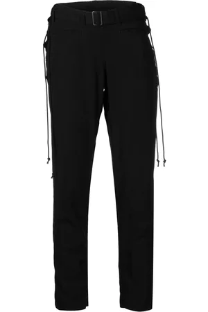 YOHJI YAMAMOTO Belted skinny wool trousers