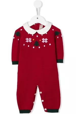 LA STUPENDERIA Snowflake intarsia-knit pyjamas