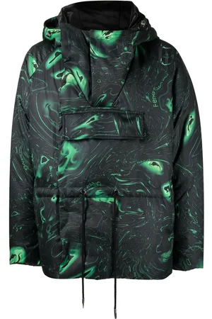 Feng Chen Wang Graphic-print padded jacket