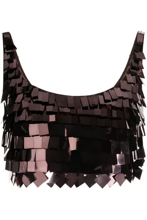 Simkhai Sequin-embellished cropped vest