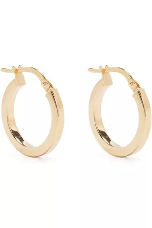 Ursa 9kt yellow flat hoop earrings