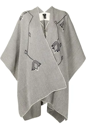 Voz Double V-neck merino shawl