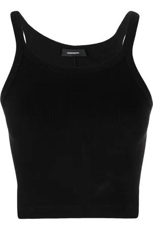 WARDROBE.NYC Scoop-neck cropped top
