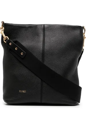 Yu Mei Logo-embossed crossbody bag