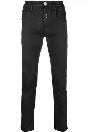 Philipp Plein Skull-patch skinny-cut jeans