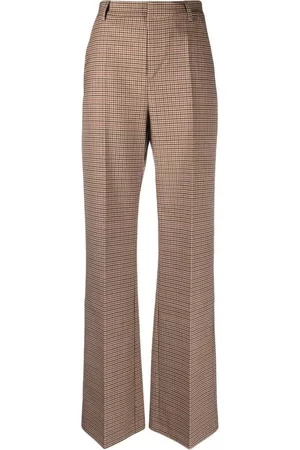 The Andamane High-waisted checked trousers