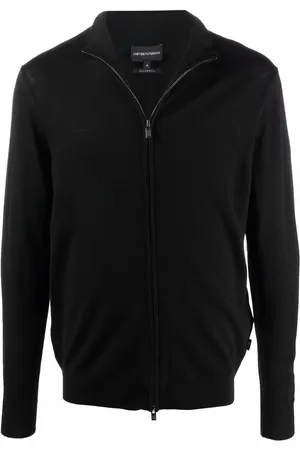 Emporio Armani Zip-up virgin wool cardigan