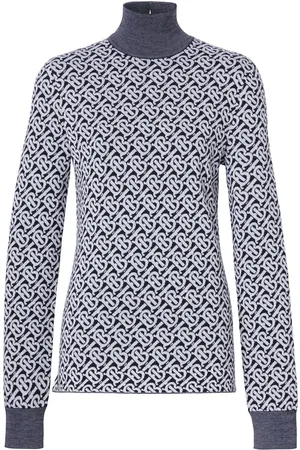 Burberry Monogram-pattern long-sleeve jumper