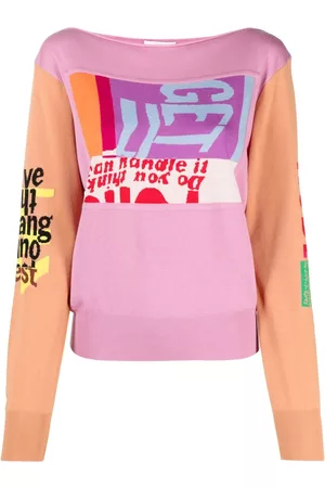 Chloé Intarsia-knit colour-block jumper