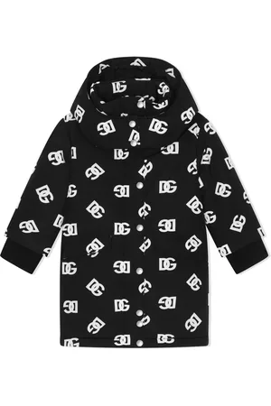 Dolce & Gabbana DG-logo hooded down coat