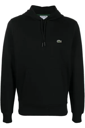 Lacoste Logo-patch cotton hoodie