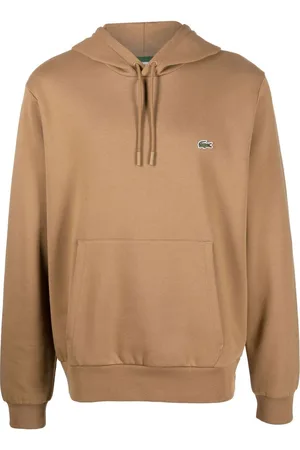 Lacoste Logo-patch cotton hoodie