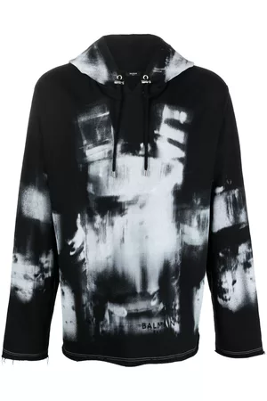 Balmain Graphic X-ray print hoodie