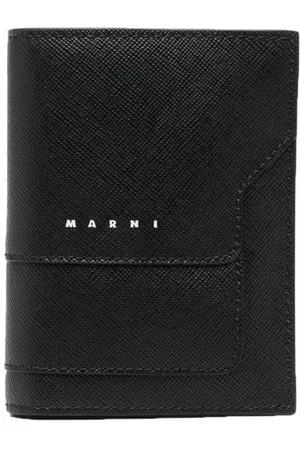 Marni Logo-print leather wallet