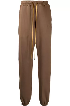 Rhude Drawstring-waist cotton track pants
