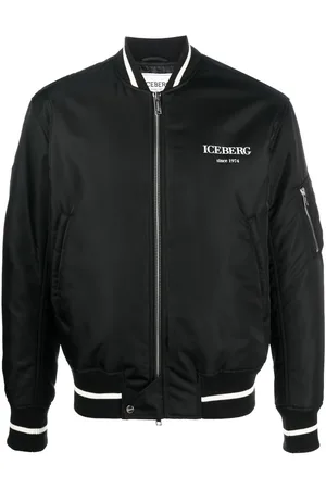 Iceberg Men Bomber Jackets - Logo-print bomber jacket