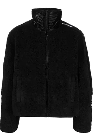 032c Panelled funnel neck jacket