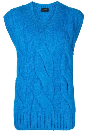 We11 Done Cable-knit knitted vest