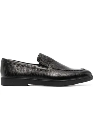 Casadei Debossed-logo leather loafers