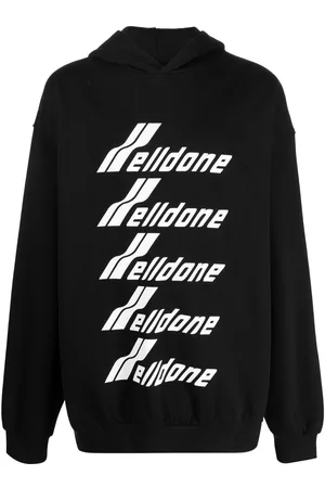 We11 Done Logo-print cotton hoodie