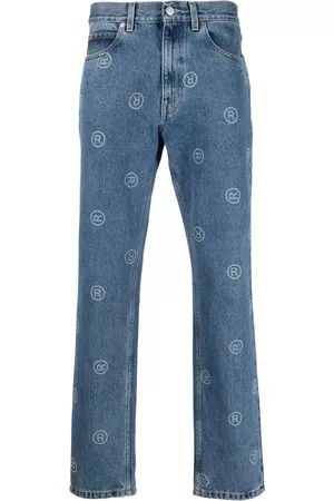 MARTINE ROSE Logo straight-leg jeans