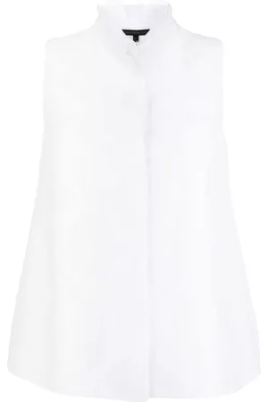 SHIATZY CHEN Lace-trim sleeveless shirt