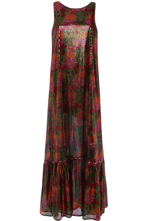 La DoubleJ Metallic-thread soireé gown