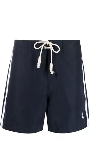 Palm Angels Logo-embroidered swimming shorts