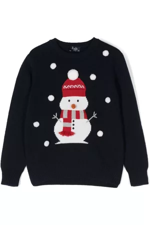 Il gufo Snowman-knit jumper