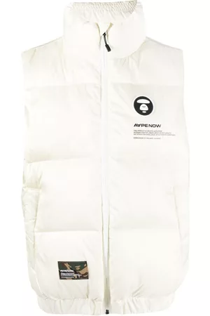 A Bathing Ape Logo-patch padded gilet