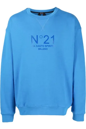 Nº21 Men Sweatshirts - Logo-print crew-neck sweatshirt
