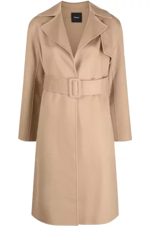 THEORY Belted wrap trench coat
