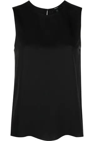 THEORY Sleeveless silk vest top