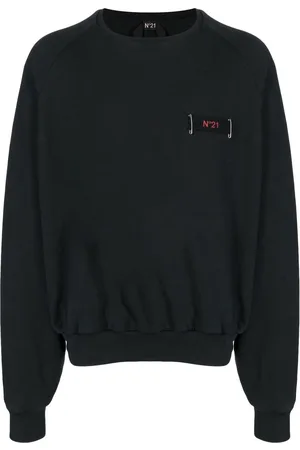 Nº21 Logo-patch crew-neck sweatshirt