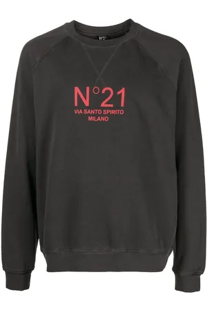 Nº21 Chest-logo crew-neck sweatshirt