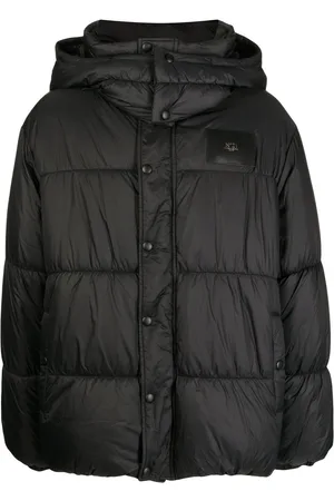 Nº21 Logo-patch hooded puffer jacket