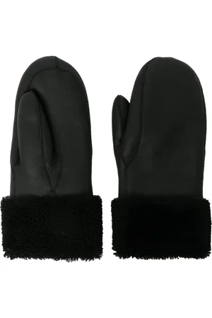 YVES SALOMON Short lambskin mittens