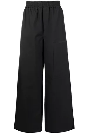 OFF-WHITE High-waisted wide-leg trousers