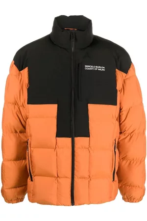 MARCELO BURLON Padded zip-up jacket