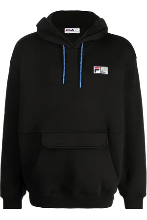 Fila Men Long Sleeve - Logo-print long-sleeved hoodie