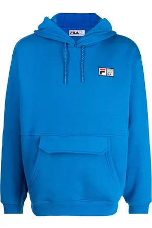 Fila Men Long Sleeve - Logo-print long-sleeved hoodie