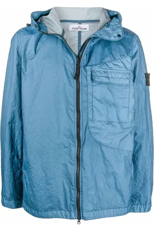 Stone Island Compass-badge hooded windbreaker