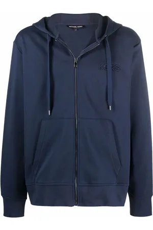 Michael Kors Men Sweatshirts - Embroidered-logo zip-up hoodie